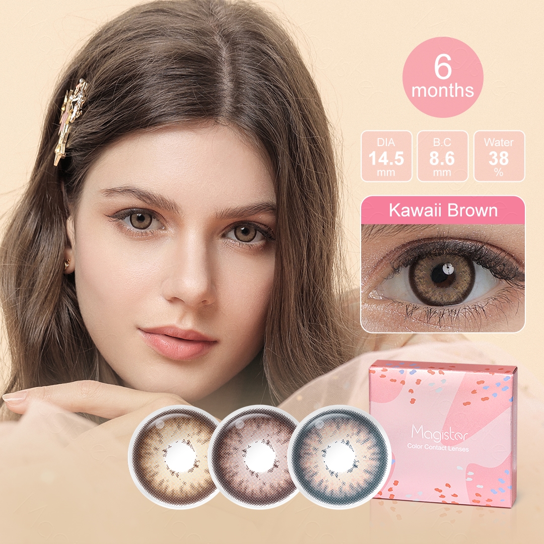 Free Shipping Magister New Arrival KAWAII Eye Contact Lenses Most Popular Lenses Eye Contact Choco Eye Lens Kontaktlinsen