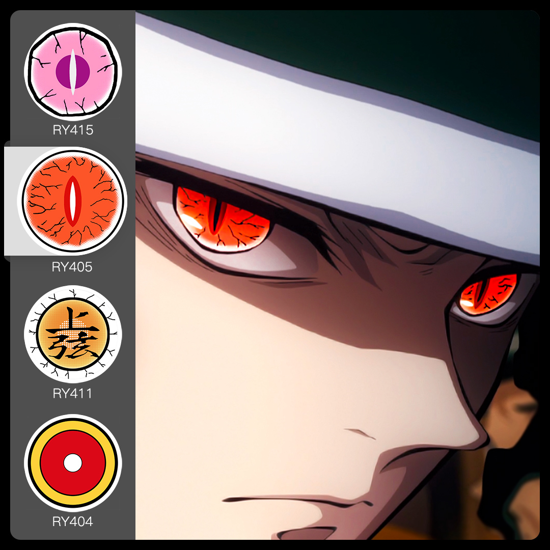 New Arrival Pseyeche Sharingan Lens Eye Contact Lenses Chinese Letter Soft Yearly Halloween Contact Lenses Lente or Cosplay