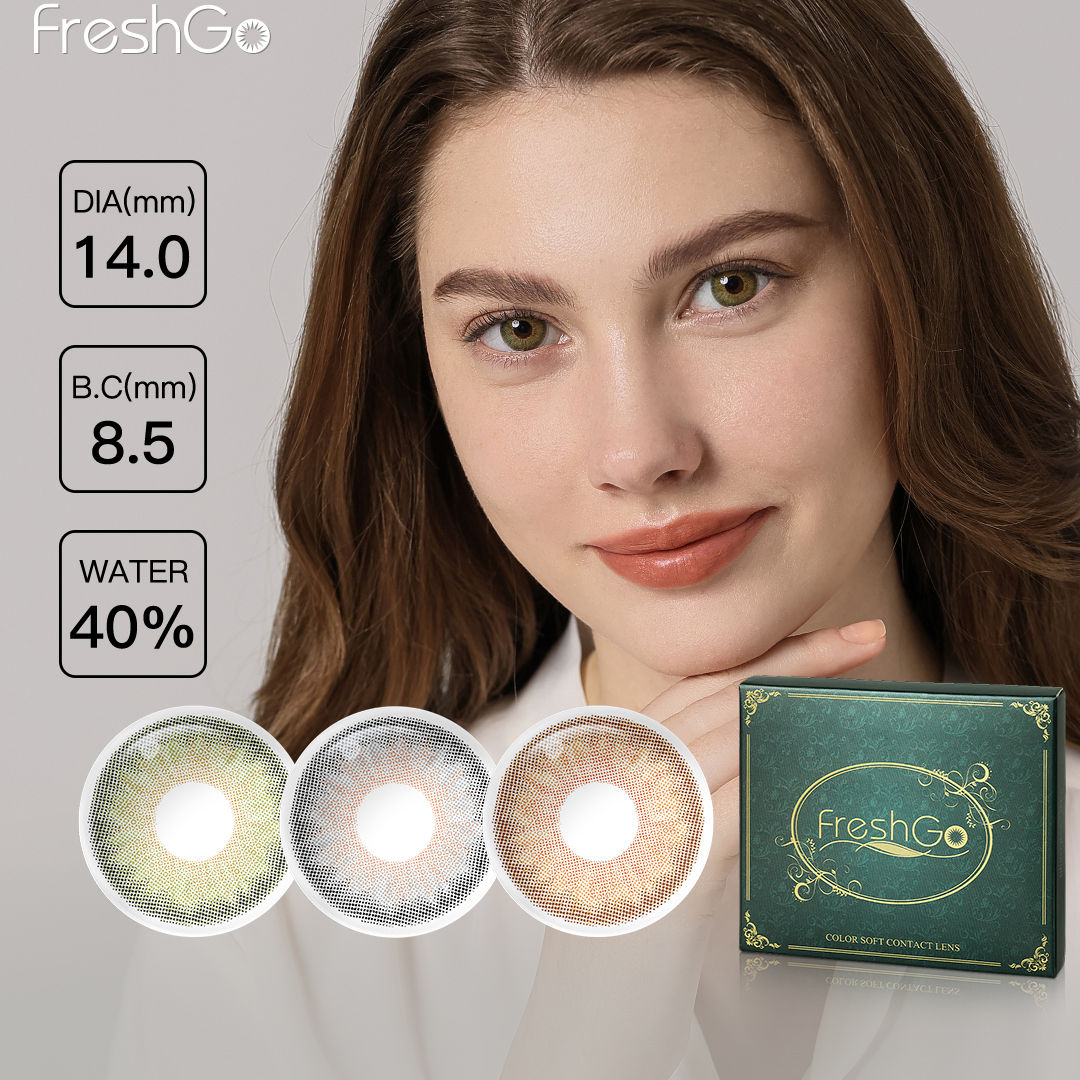 Free Samples Freshgo SYMPHONY Colored Contacts Beauty Eye Lenses Natural Cosmetic Contact Lenses Lentes De Contacto Lentilles