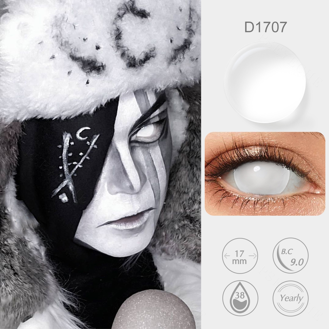 Blind White Mini Sclera Lenses
