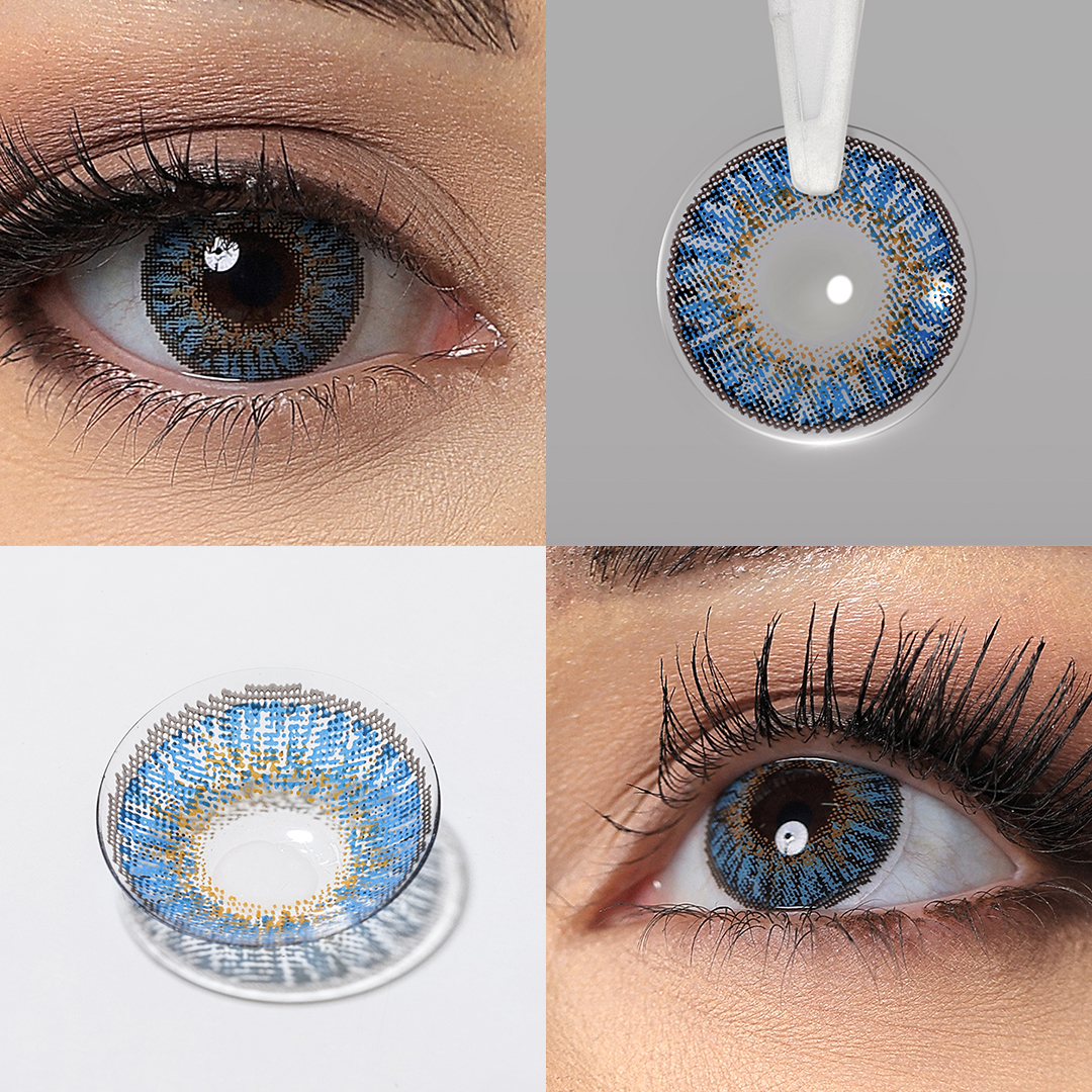 Free Shipping Freshgo Color Eye Lens Natural Contact Lenses 3 Tones Classical Natural Colors Eyewear Contact Lenses Wholesale
