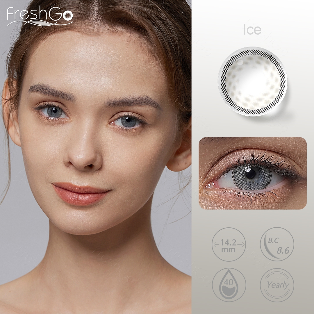 Big Sale Freshgo Cotact Lenses 40% Water Yearly Wholesale Color Contact Lens Cosmetic Softlens Natural Colored Contacts for Eyes