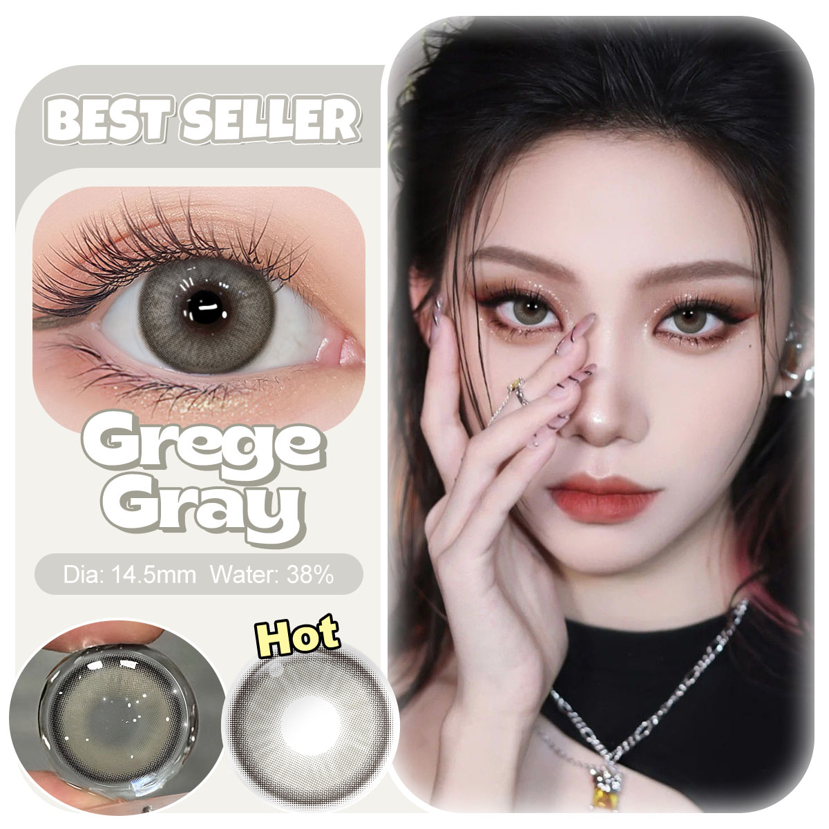 Free Shipping Products Magister Color Lens Luna 14.50mm Eye Contacts 6 Months Colored Soft Contact Lenses for Eye Cosmetics