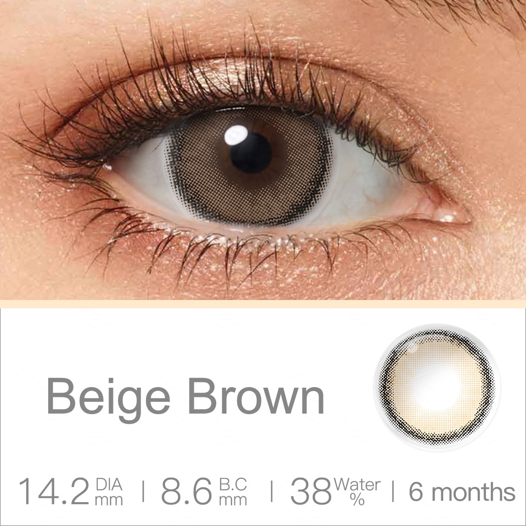 Magister Roze Airy Baby Brown 6 Months Colored Contact Lenses Soft Cosmetic Lenses for Eye
