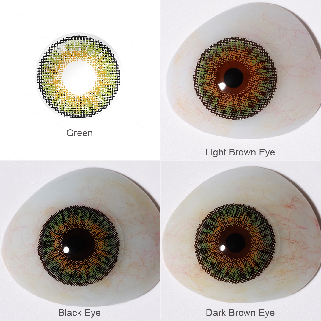 Free Samples Freshgo 3 Tone Softlens Color Lenses Eye Contact Blue Lentilles De Contact De Couleur Les Lentilles Pour Les Yeux