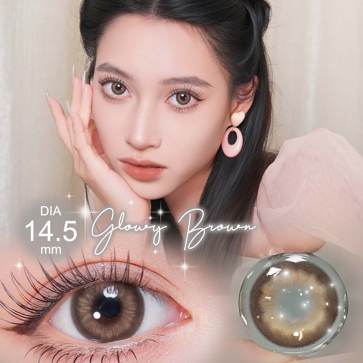 Free Shipping Magister Glowy Colored Contacts  Contact Lenses Fashion Lenses Eye Contact 14.5 Eye Lens Lentes De Contacto