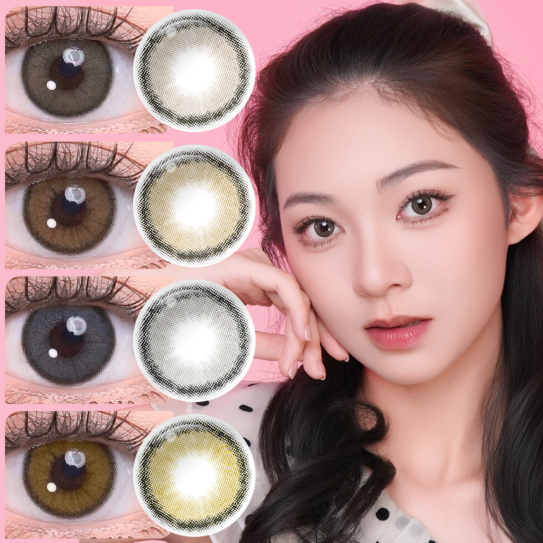 Free Sample Magister Roze Colored Contact Lenses Eye Color Lenses Lensa Kontak Lentille Oculaire Lentillas De Colores Lentillas