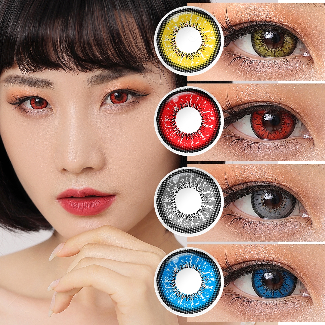 Free Sample Magister Flame Color Contact Lens Fashion Colored Contact Lenses Comfortable Eye Color Contact Lenses Kontaktlinsen