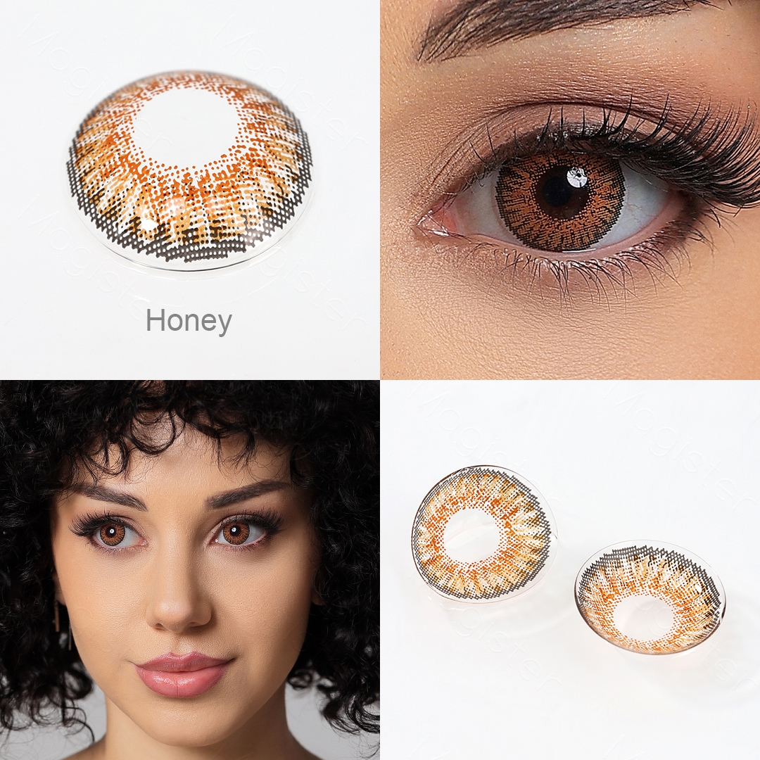Free Shipping Magister Wholesale 3 Tone Contact Lenses Big Eye Contact Lenses 14.5mm Cosmetic Contact Lenses  Lentes De Contacto