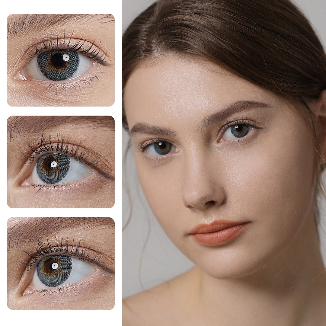 Factory Price Freshgo Wholesale Cosmetic Contacts 1 Year Color Lens Blue Eyes Contact Lenses Natural Colour Contact Lens