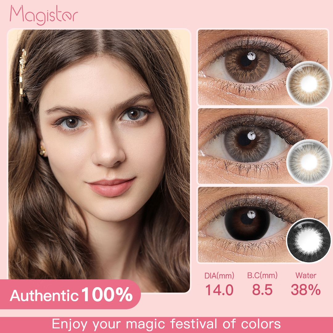 Free Sample Magister OMG Natural Colored Contact Lenses Black Circle Eye Lenses Eye Lens Kontaktlinsen Lentilles Photochromiques