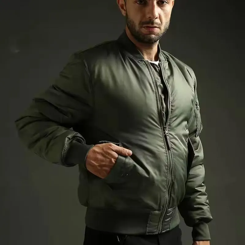 جاكيت طيار رجالي دافئ وسميك عالي الجودة ورخيص التكلفة