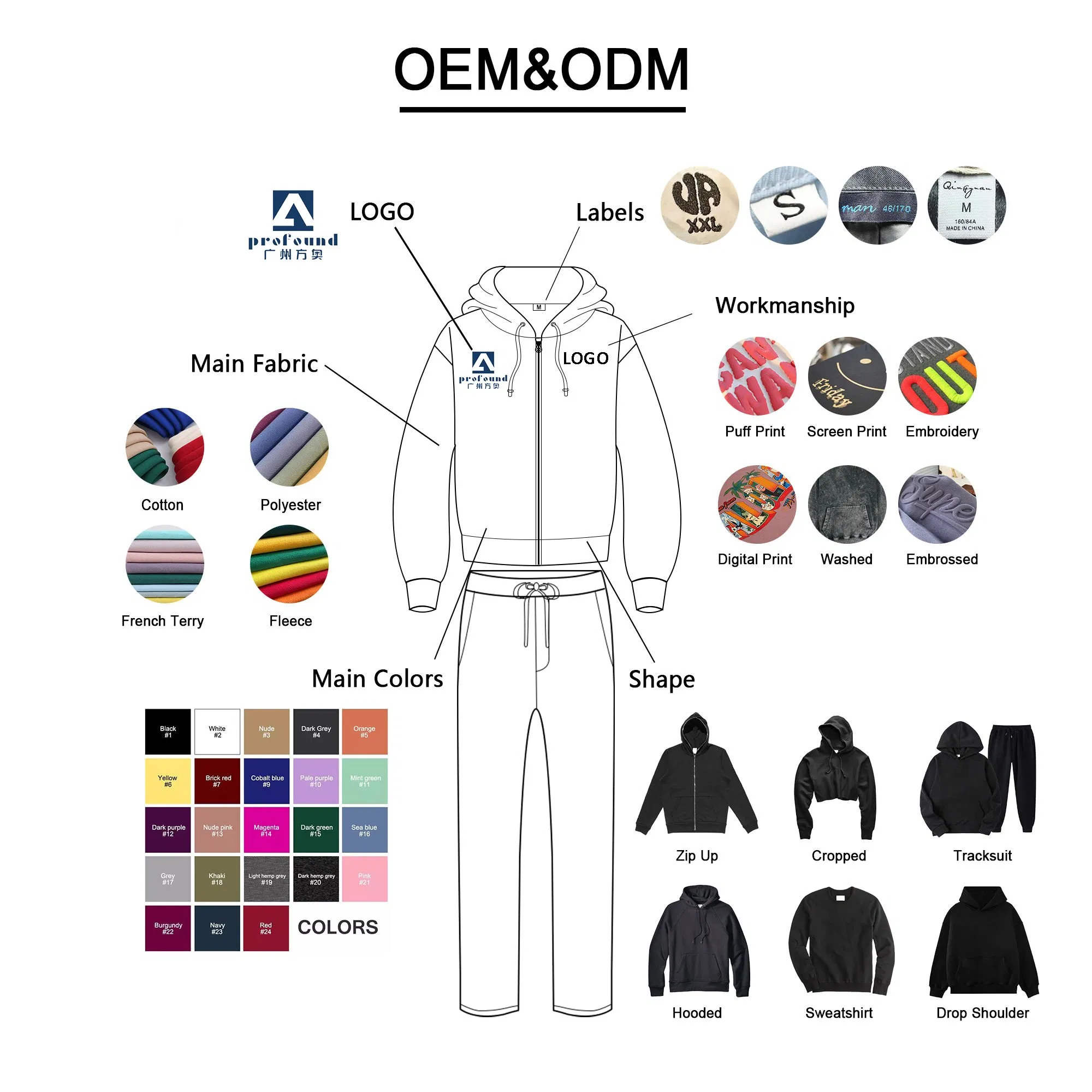 بدلة رياضية مخصصة 500GSM ثقيلة الوزن 100%Cotton هوديز فارغة مجموعة بنطلونات رياضية بدلة جوجرز بدلة شوارع للرجال شعار تطريز