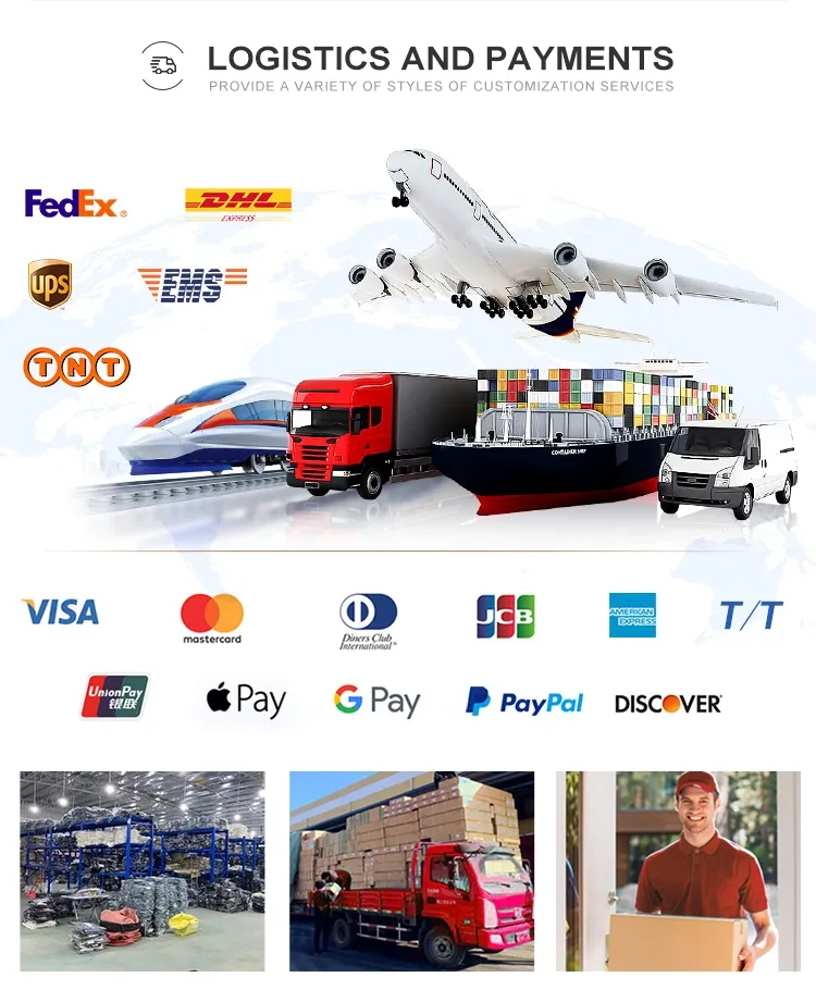 دعم كافة المقاسات من XXS إلى XXXXL