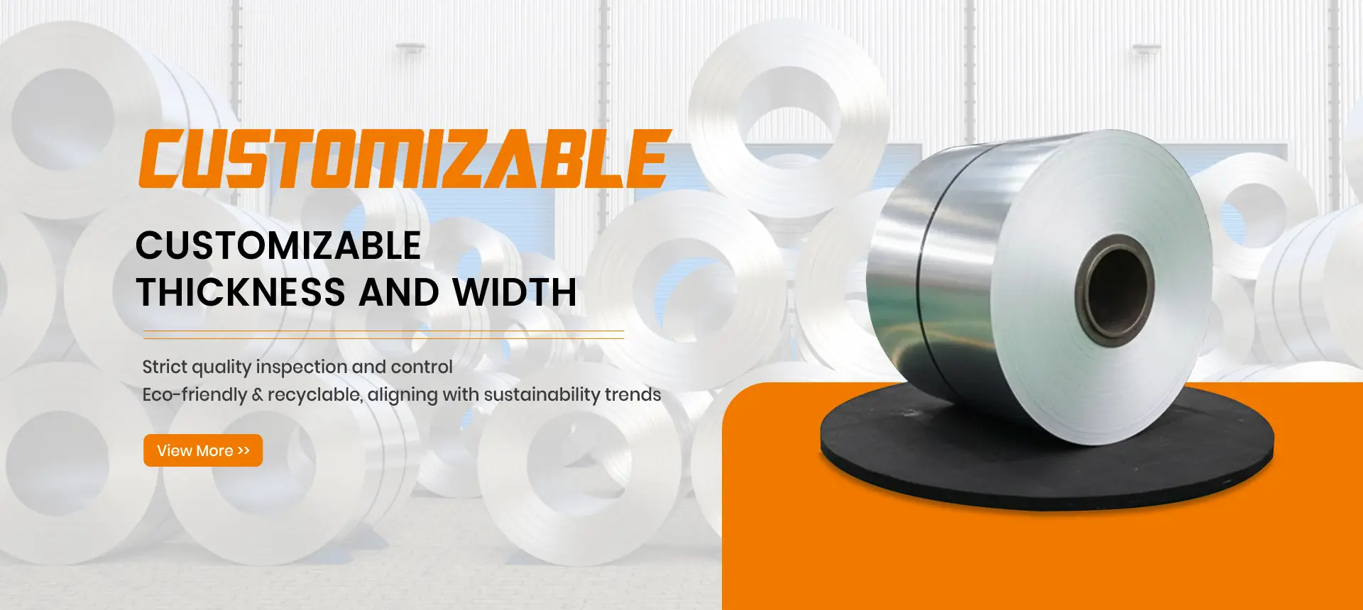 Aluminium coil in customizable thickness and width ready for lid stamping