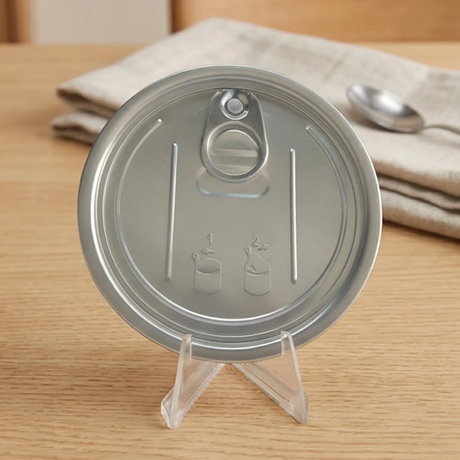 High-Quality Low-Profile 307# Aluminum Easy-Open Lids – For Space-Saving Packaging Product, Suppliers