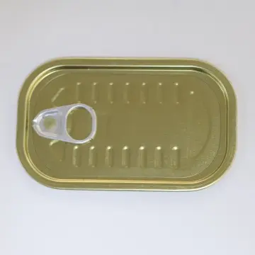 Square food-grade tinplate lid