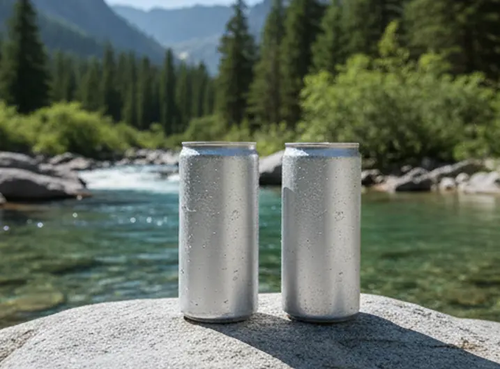 330ml cylinder aluminium can for soft drinks with customised printing