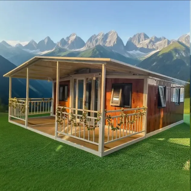 Transporte fácil y montaje rápido refugio temporal portátil modular plegable para uso de emergencia