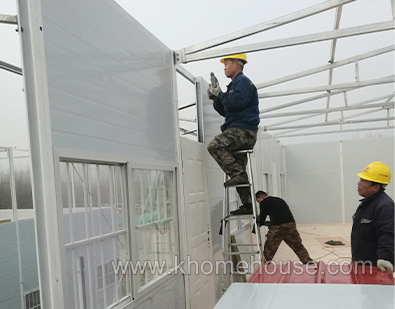 Alojamiento prefabricado de mano de obra eficiente en costos K-Housing