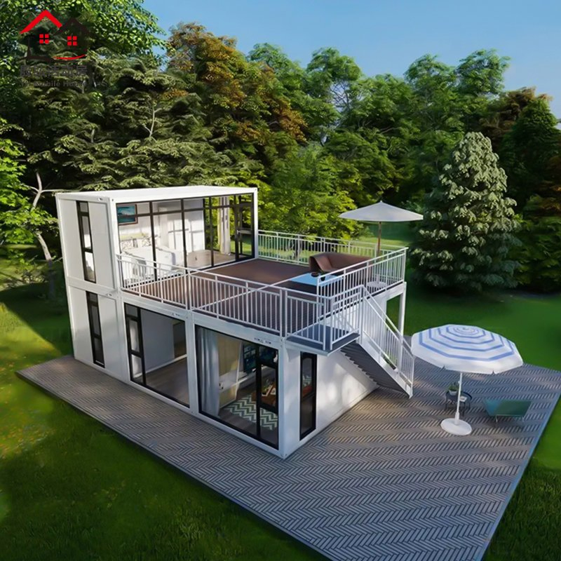 20FT y 40FT Casa Contenedor Portátil de Placas Planas Unidad de Vivienda Contenedor Pequeña para Uso de Oficina