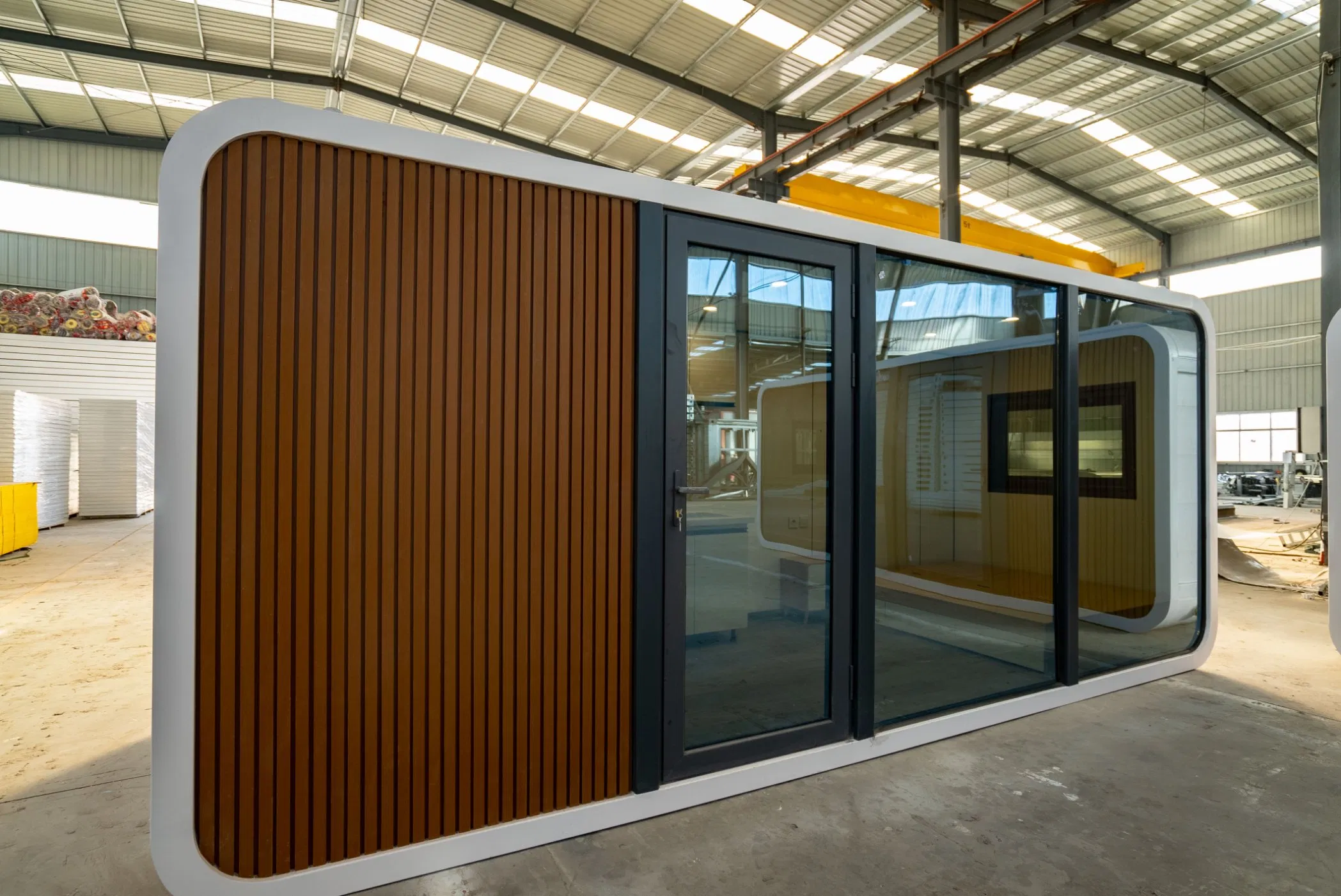 Casa Modular de Aluminio de Lujo para Apple, Pod Prefabricado, Casa Móvil, Espacio de Glamping, Alojamiento de Homestay, Cápsula Portátil, Cabina de Oficina, Unidad de Alojamiento Personalizada para Resort Turístico