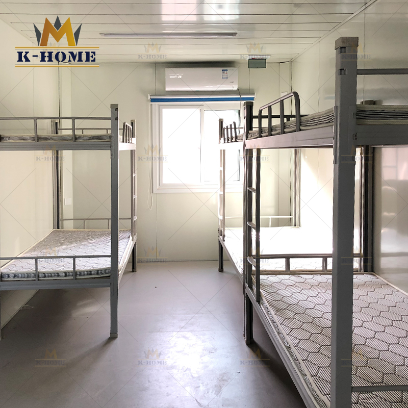 Alojamiento para trabajadores en sitio de minería con contenedores prefabricados
