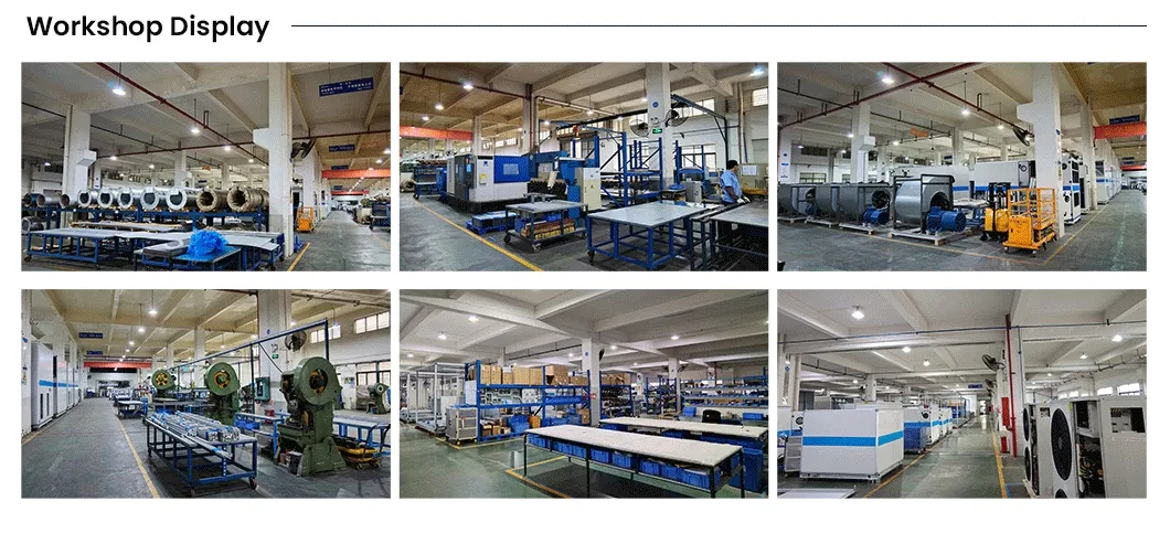 Unidad de aire acondicionado combinada de doble ventilador de amplio rango operativo con control simultáneo y ahorro de energía para edificios de oficinas
