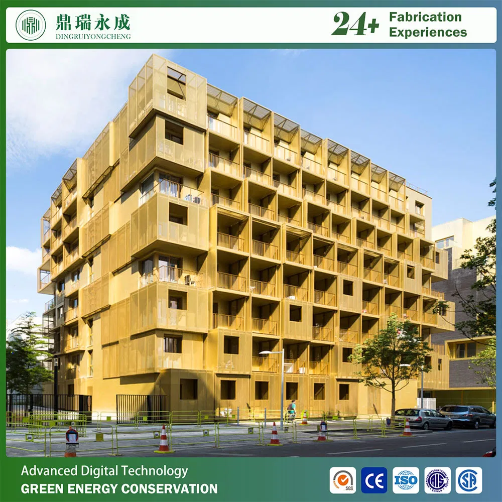 Casa modular prefabricada de estructura de acero apartamento para estudiantes casa prefabricada