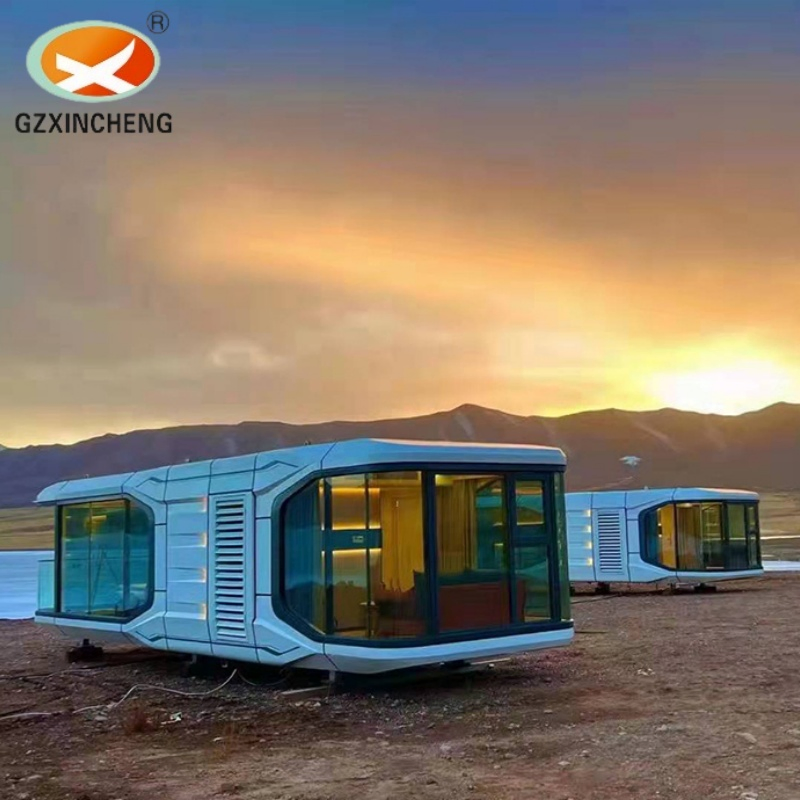 Cápsula modular prefabricada en stock: diseño ideal de alojamiento para resorts turísticos