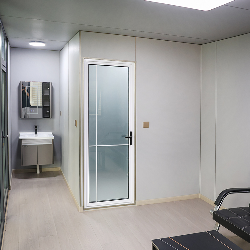 Decoración Minimalista de Cápsula Móvil Transportable Contenedor de Manzana Cabina