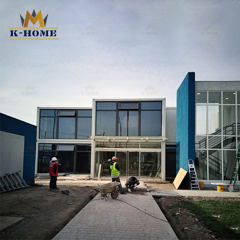 Edificios de contenedores de oficina portátiles para sitios de construcción