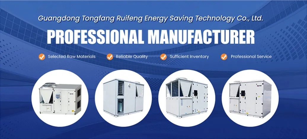 Unidad de aire acondicionado combinada de doble ventilador de amplio rango operativo con control simultáneo y ahorro de energía para edificios de oficinas