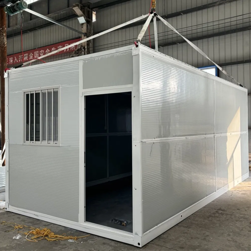 20FT Cabina residencial prefabricada plegable, de rápida ensamblaje y transportable de fábrica china