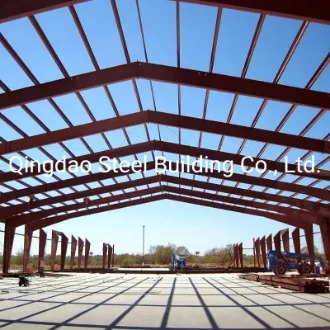 una Estructura de Acero Prefabricada Tipo Construcción Industrial Edificio Modular de Almacén Taller