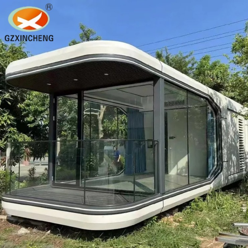 Cápsula modular prefabricada en stock: diseño ideal de alojamiento para resorts turísticos