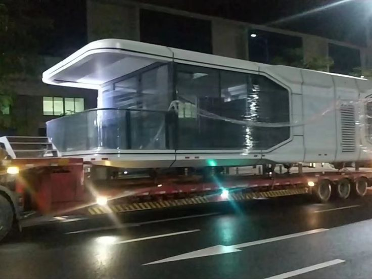 2024 Modelo - un nuevo sonido popular a prueba de sonido, espacio grande, alta resistencia, modular, prefabricado, mini, estilo cápsula, cabaña moderna de espacio móvil