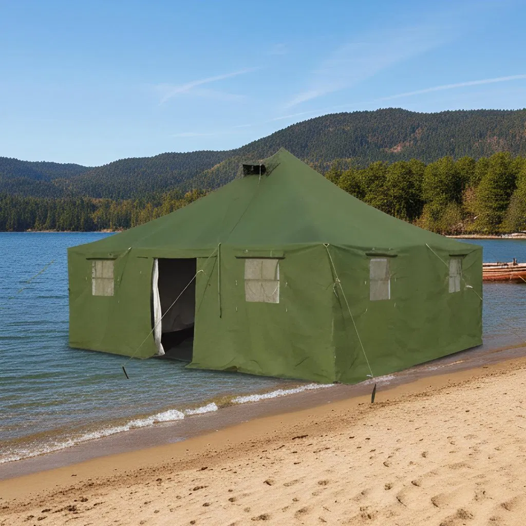 Carpa cuadrada de acero modular para emergencias interiores, portátil, de montaje rápido, refugio temporal para ayuda en desastres