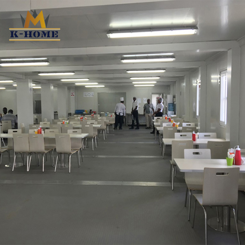 Alojamiento para el personal de construcción modular relocatable en el sitio de la mina de oro