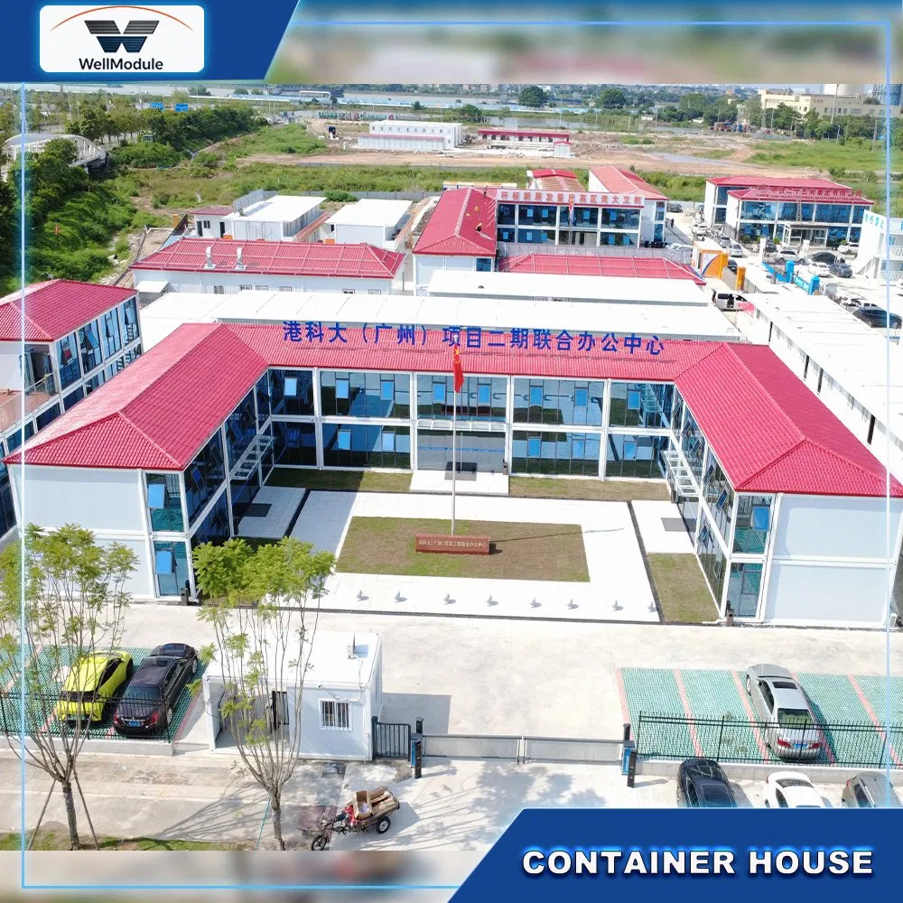 Casa Contenedor Prefabricada Modular Portátil Oficina de Sitio para Gestión de Proyectos de Construcción Estructura de Acero Duradera Solución de Instalación Rápida
