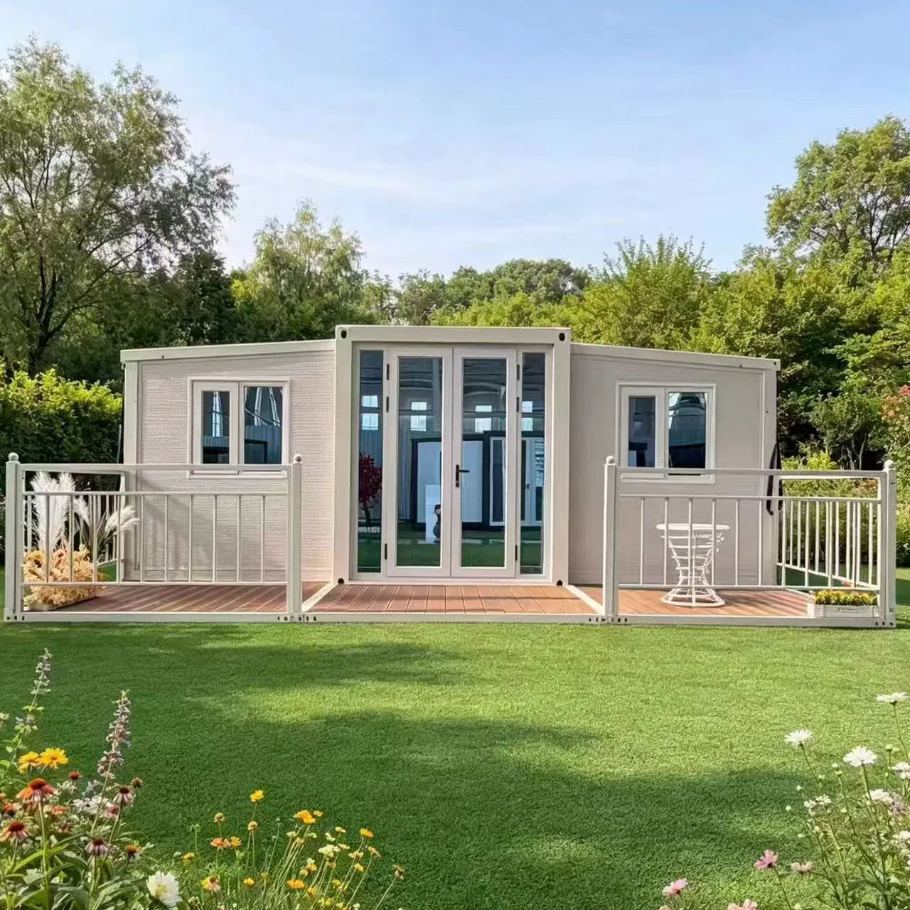 Casa Prefabricada de Lujo Integrada, Hogar Pequeño Transportable, Cabina Móvil de Estructura de Acero