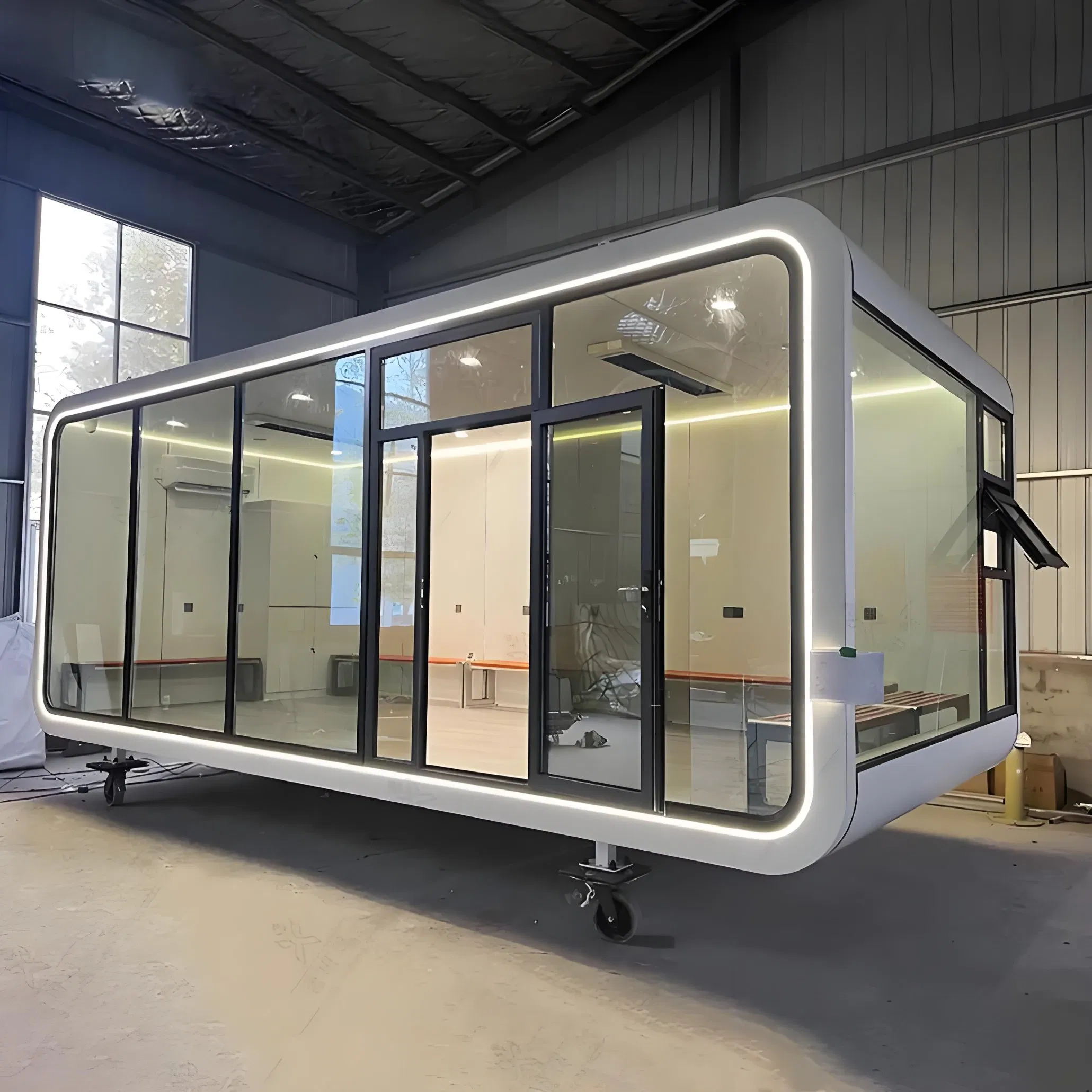 40FT Cabaña portátil de manzana para resort turístico
