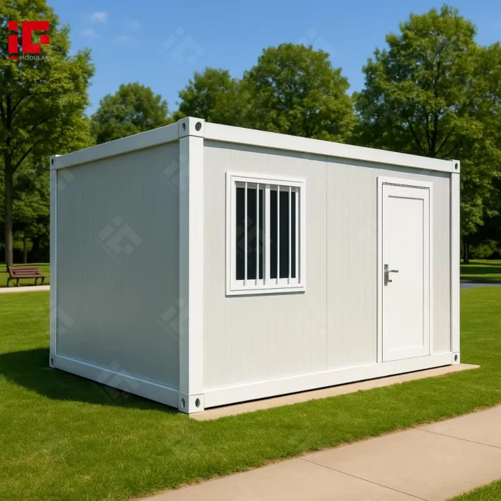 20FT Casa Contenedor Prefabricada 2 Alojamiento Modular Desmontable Portátil Prefabricado Casa Contenedor Hotel Apartamento Dormitorio Casa Prefabricada Campamento