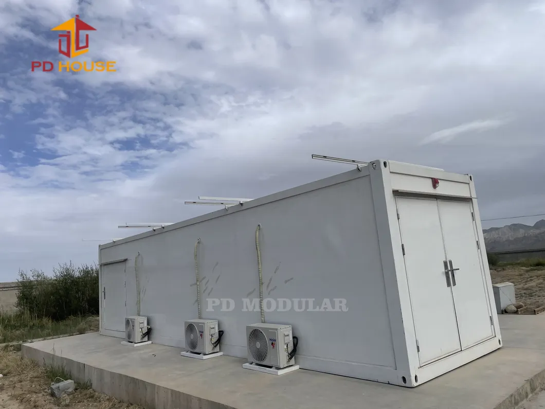 Refugio de telecomunicaciones totalmente equipado personalizado contenedor de comunicación de emergencia estación base