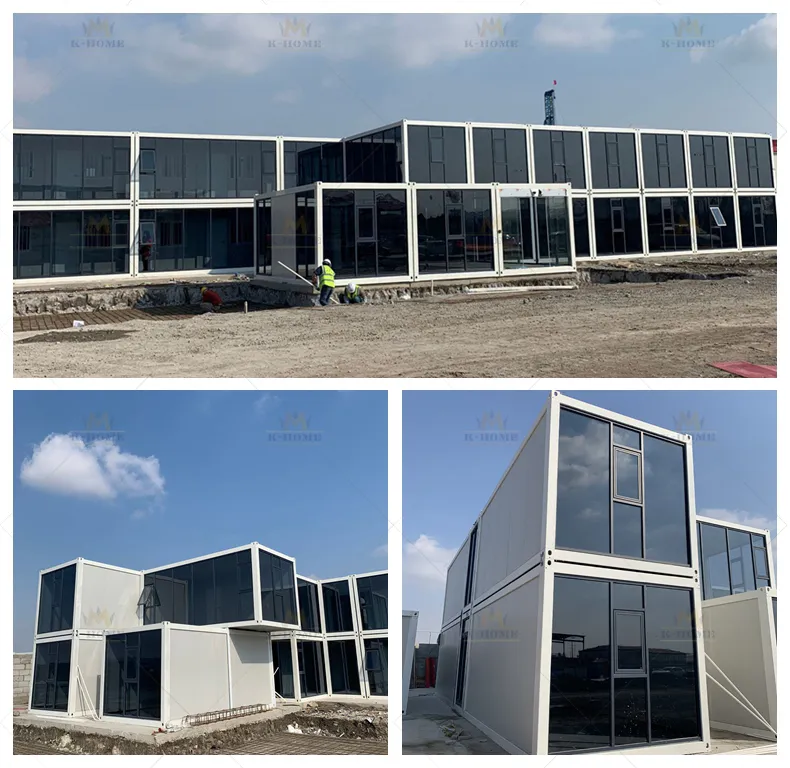 Casa contenedor de construcción de oficina portátil