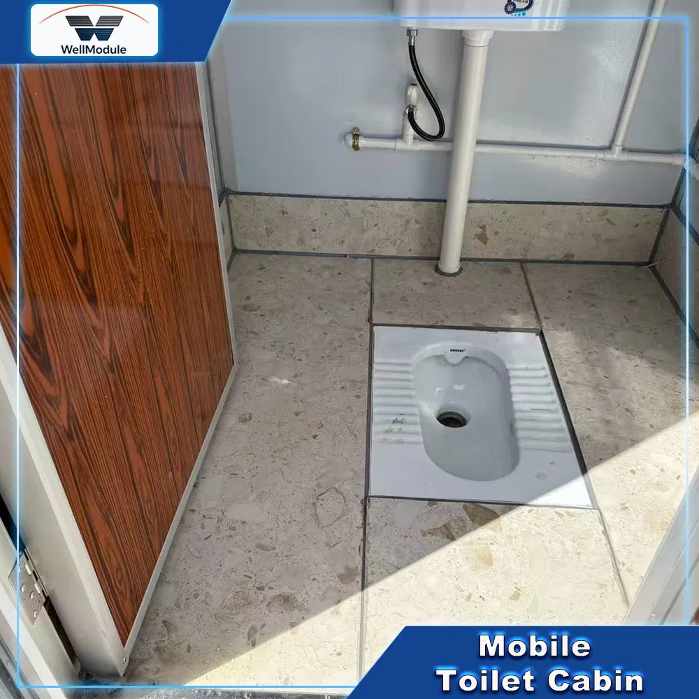 Cabina de baño móvil elegante para festivales al aire libre ecológicos