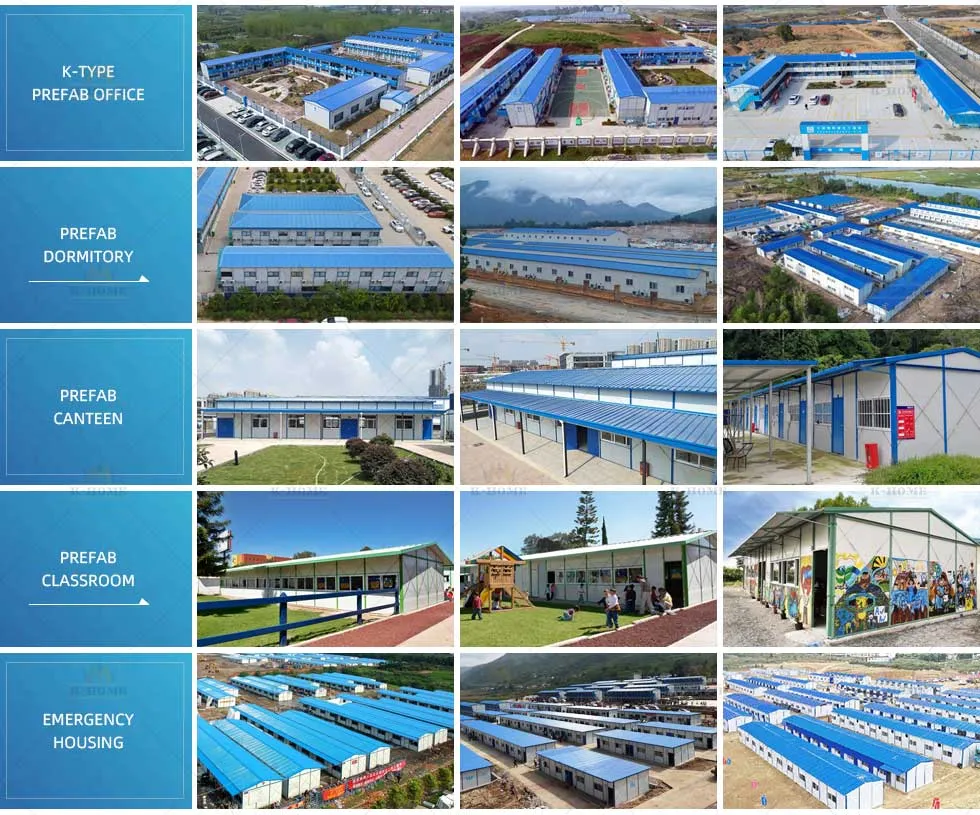 Alojamiento prefabricado de mano de obra eficiente en costos K-Housing