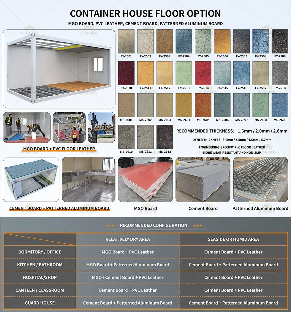 Interiores de contenedores modulares