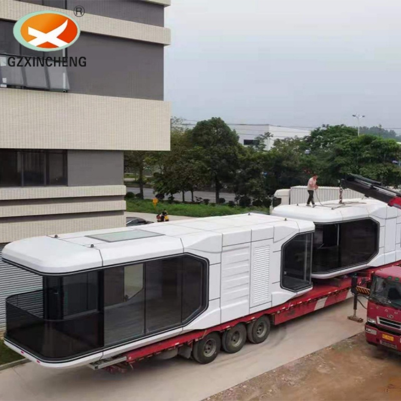 Cápsula modular prefabricada en stock: diseño ideal de alojamiento para resorts turísticos