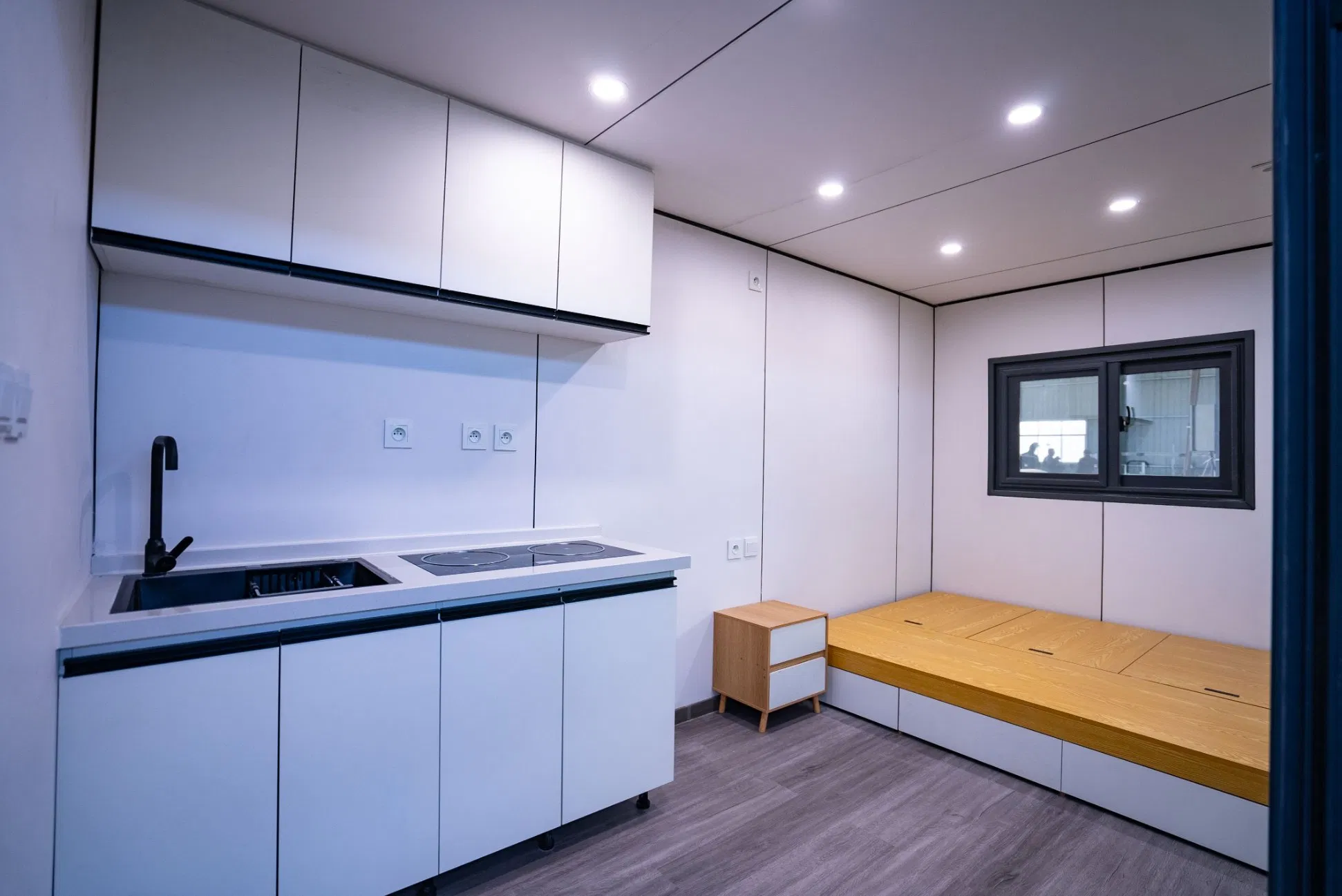 Casa Modular de Aluminio de Lujo para Apple, Pod Prefabricado, Casa Móvil, Espacio de Glamping, Alojamiento de Homestay, Cápsula Portátil, Cabina de Oficina, Unidad de Alojamiento Personalizada para Resort Turístico